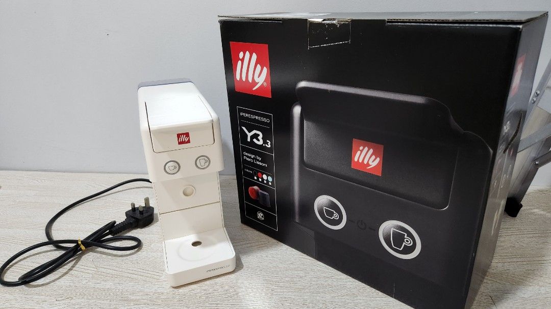 illy Coffee Machine (White) Y3.3 Full Set with Free Gifts, TV & Home