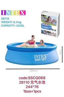 intex swimming pool round  2.44m
