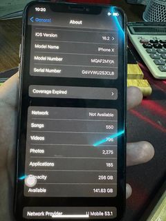 Iphone  X 256Gb MYset