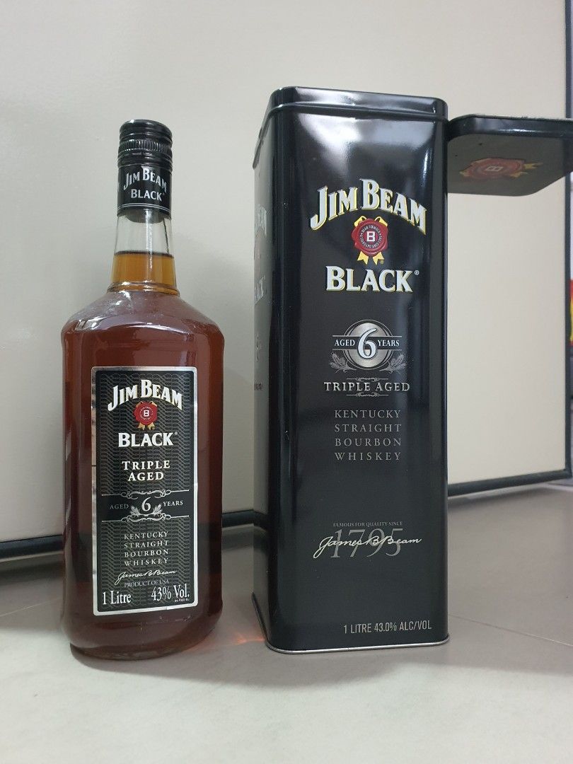 Jim Beam Black Triple Aged, Food & Drinks, Alcoholic Beverages on Carousell