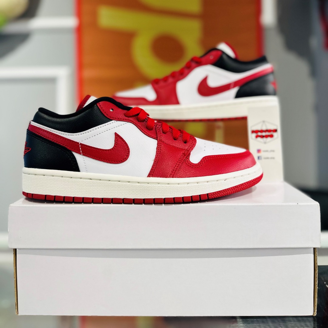 Air Jordan Women's Retro 1 Low 'Reverse Black Toe' Sneakers
