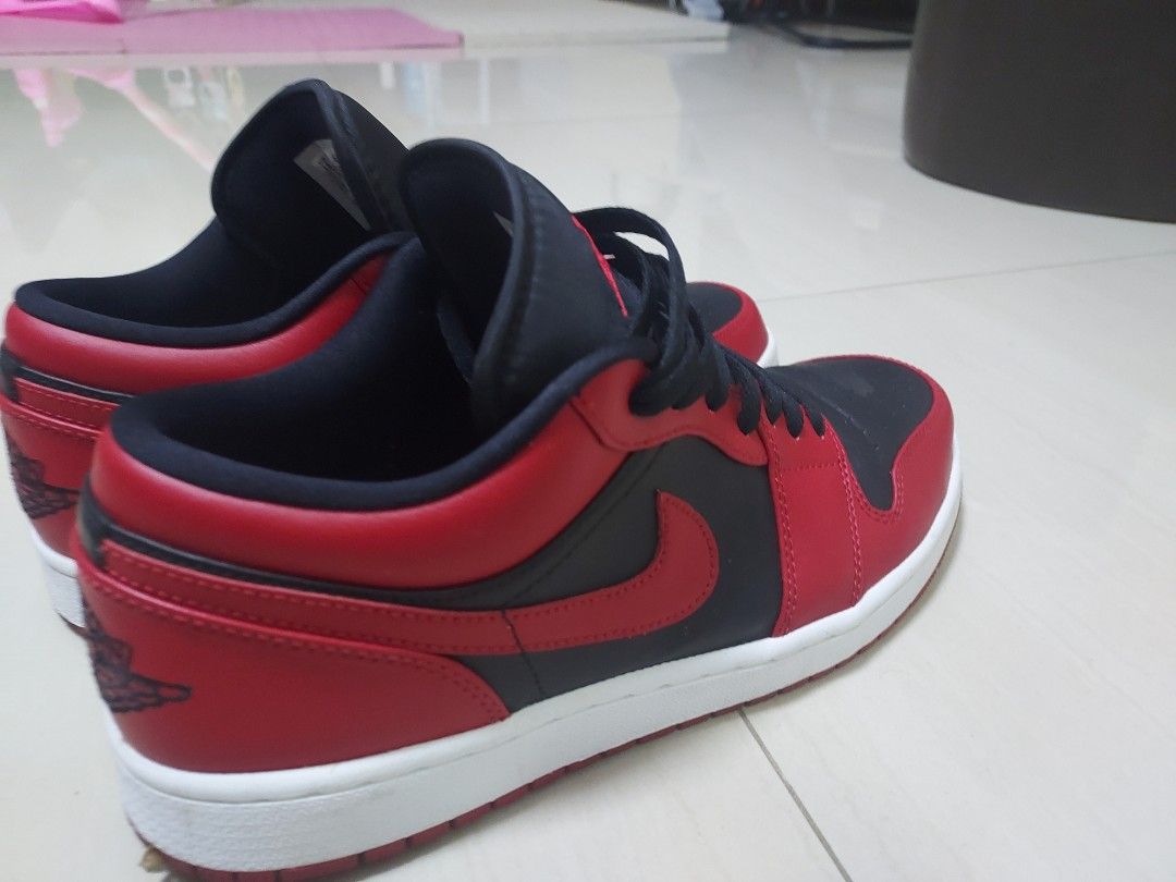 low top jordan 1s red