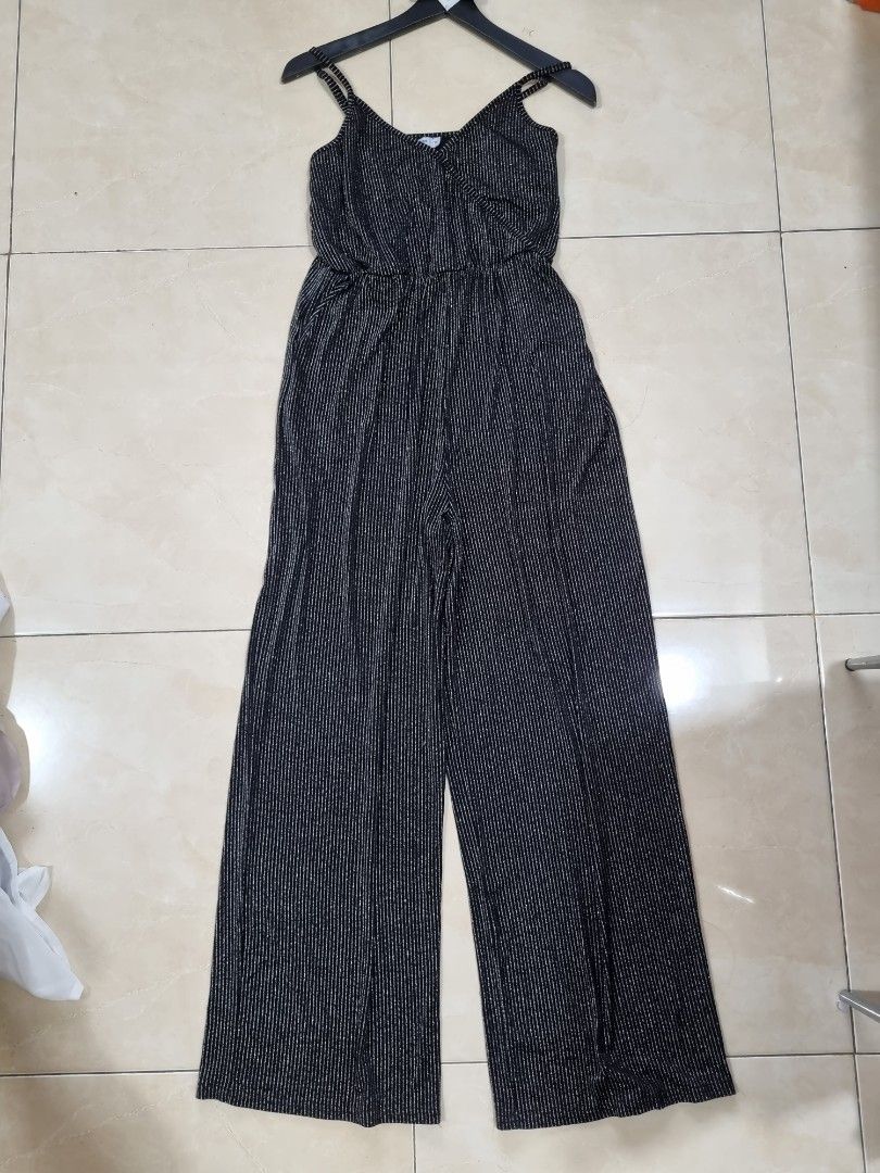 Jumpsuit kulot panjang sparkling valley girl, Fesyen Wanita, Pakaian