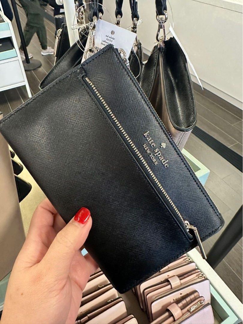 Kate Spade Staci Saffiano Leather Medium Wristlet, Women's Fashion, Bags &  Wallets, Purses & Pouches on Carousell