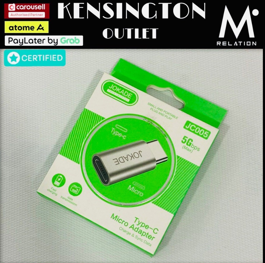 {Kensington}{New}JOKADE TypeC Micro Adapter JC005 Charge & Sync Data