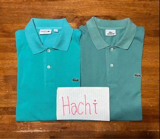 Lacoste Green Polo Shirts Lot of 2