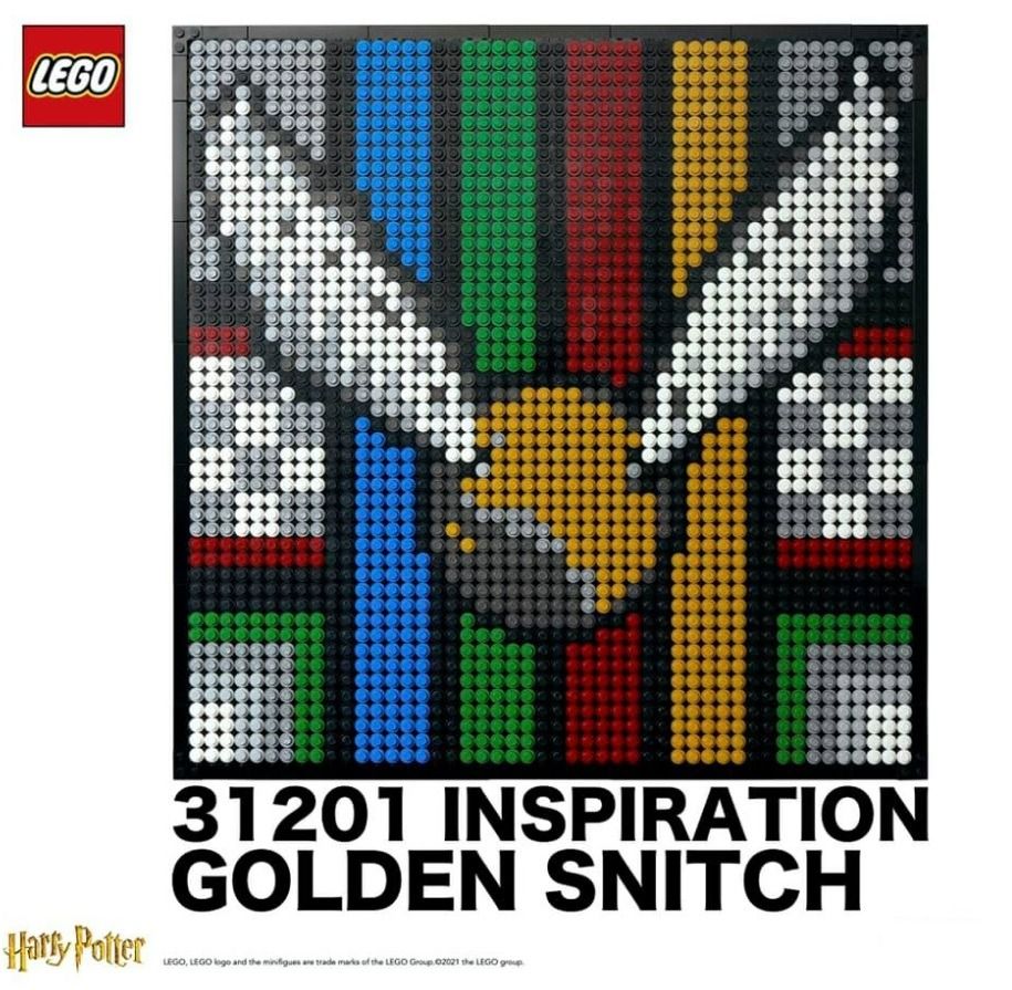 Lego 31201 [自用盒 盒唔靚] Art Harry Potter Hogwarts Crests 可拼 Hedwig Golden ...