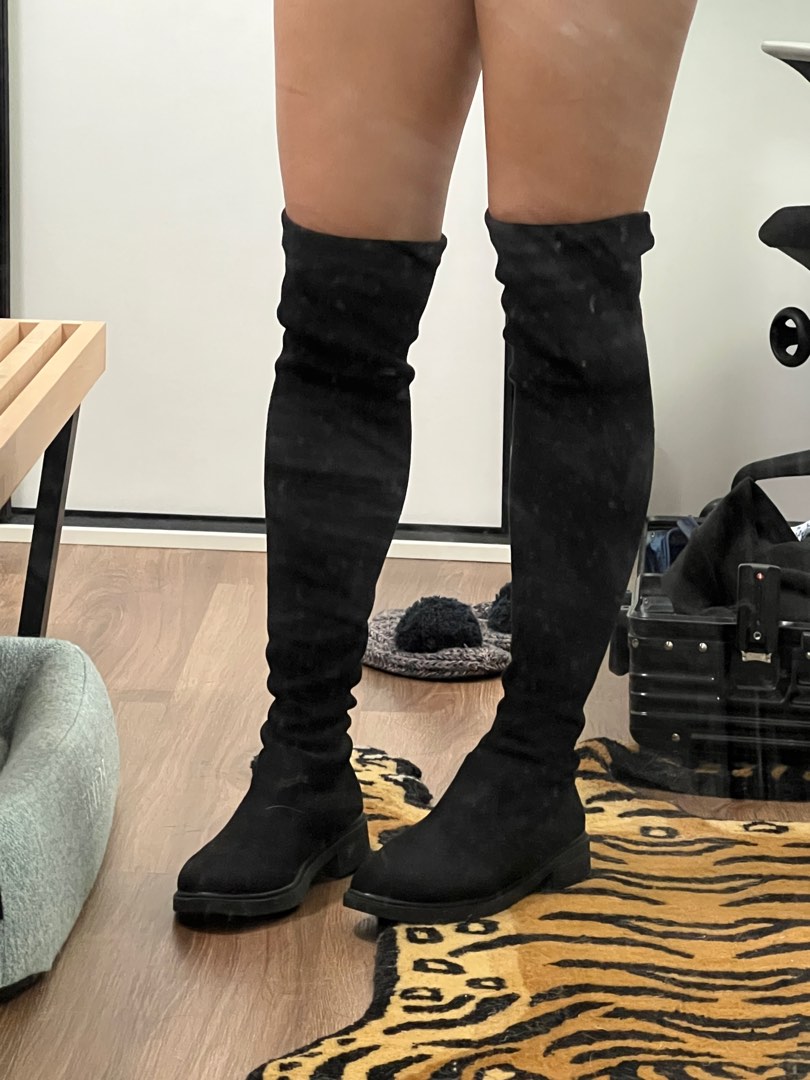 Long boots shein Women s Fashion Footwear Boots on Carousell