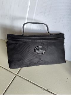 Long champ mini small pouch leather nylon