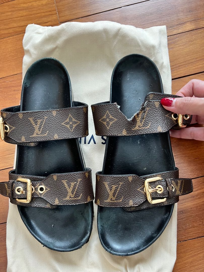 bom dia louis vuitton sandals