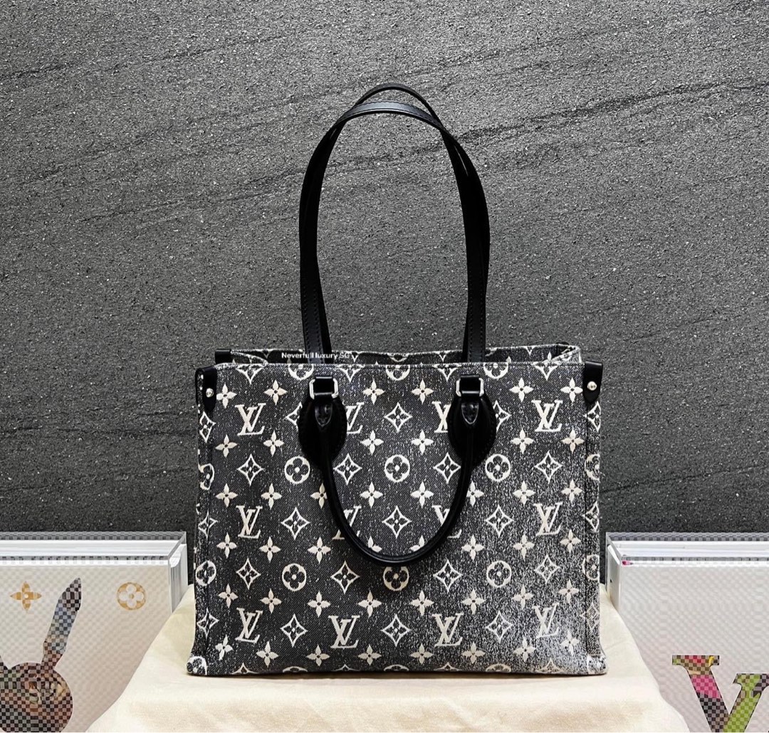 Lv denim onthego bag 🌸🌸🌸, Luxury, Bags & Wallets on Carousell