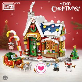Loz Idea mini blocks creative Christmas house