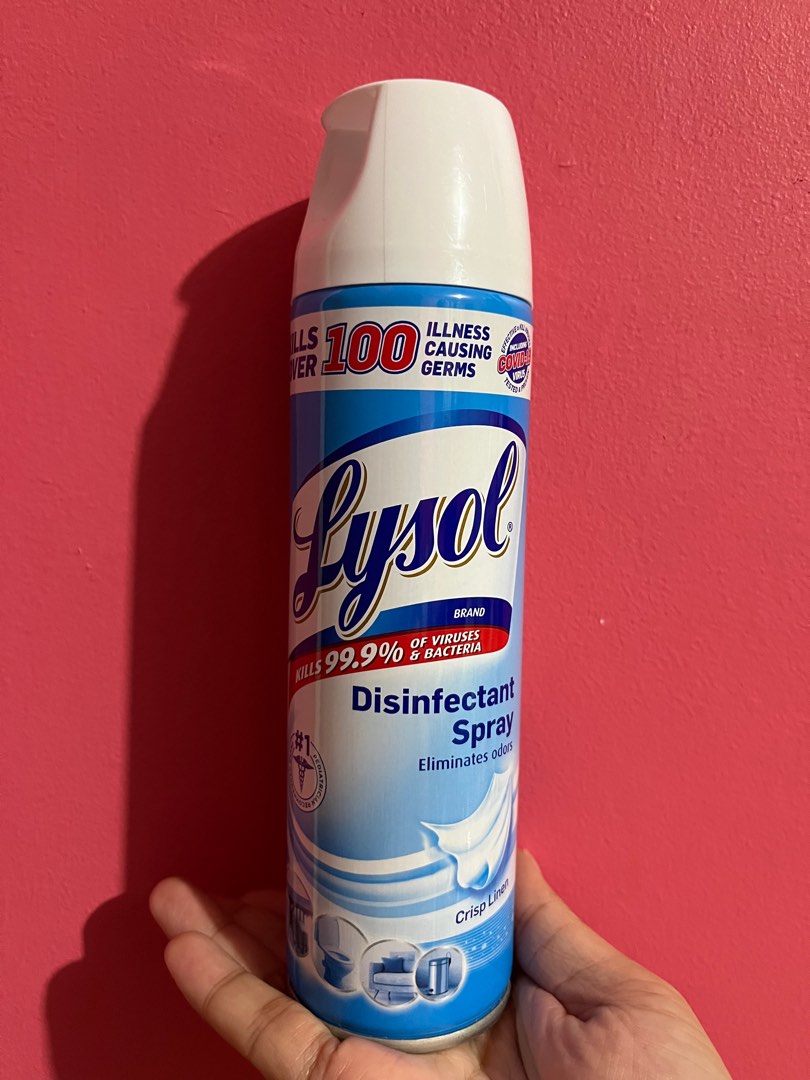 Lysol Spray Crisp Linen 227ml on Carousell