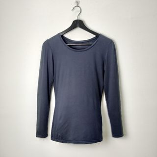 [M] UNIQLO TSHIRT INNERWEAR HEATTECH AIRISM LONG SLEEVE COOL STRETCHABLE WOMEN CASUAL BASIC PLAIN