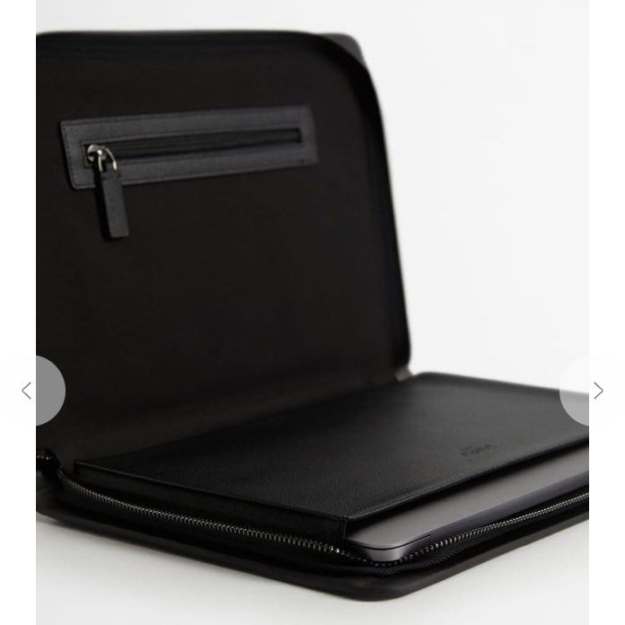 Saffiano effect briefcase 2025
