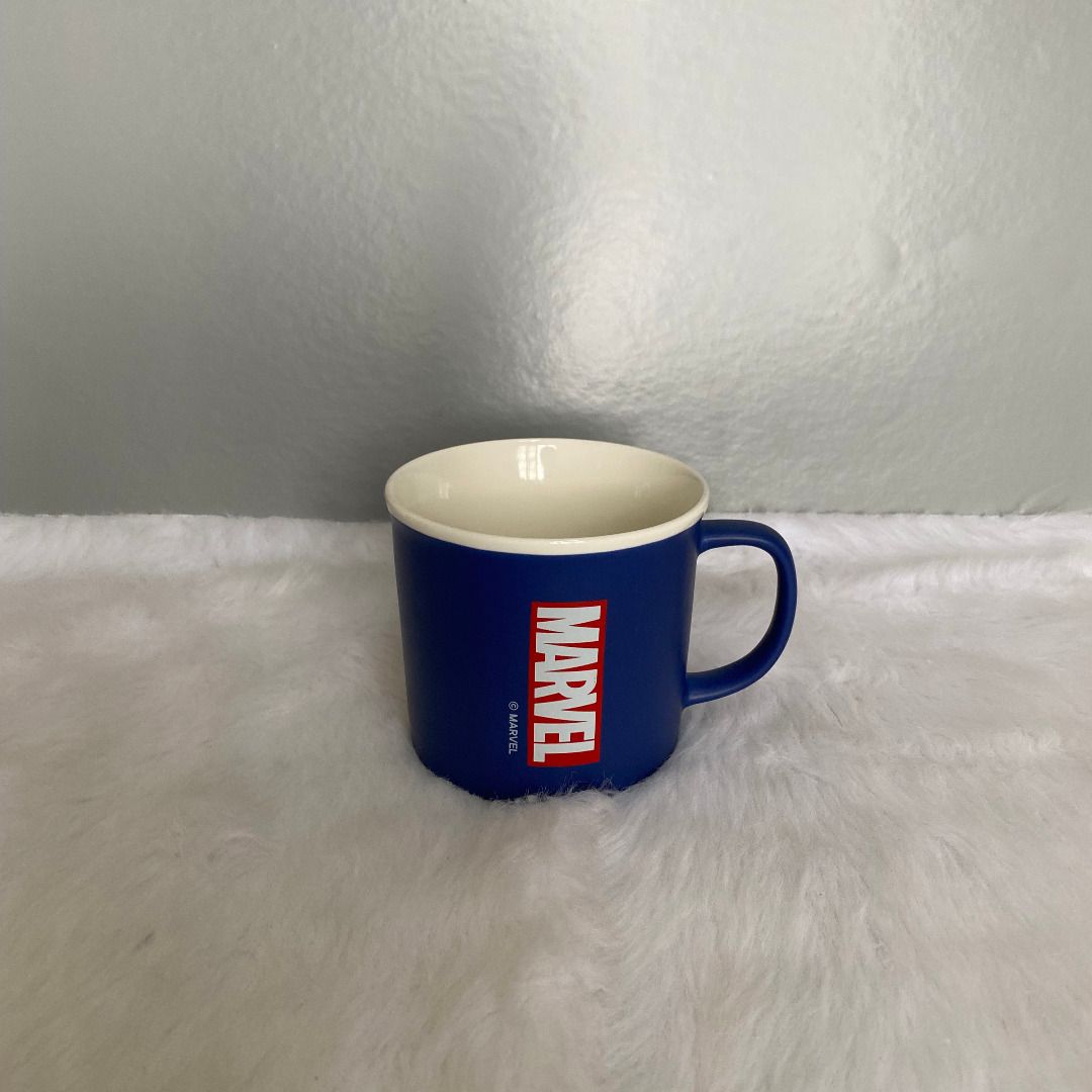 Marvel Rare Captain America Blue Mug (Category: Coffee & Tea Tableware) located in Consolacion. Submitted by posh_avenue_home (Listing ID 1222353075, Image 2). Description: In very good condition. From Japan. 3.5" x 3.75"..