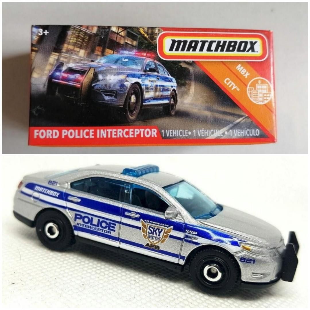 Matchbox 2019 MBX City Ford Police Interceptor Silver Power Grab box Hobbies Toys Toys Games on Carousell
