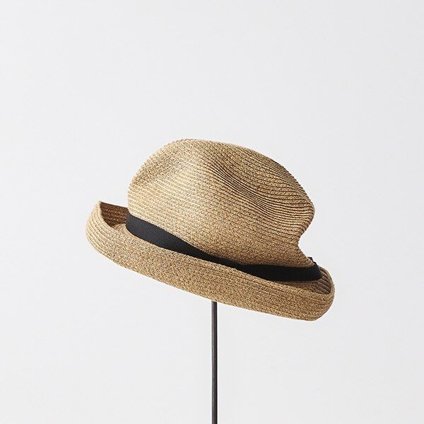 Mature ha. Boxed hat 日本製可摺疊式手造藤帽Japan 草帽straw hat, 女