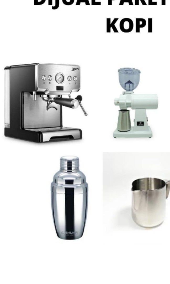 MESIN ESPRESSO FERRATI FERO + GRINDER QUIZ KUNING /T60 LIBRA on Carousell