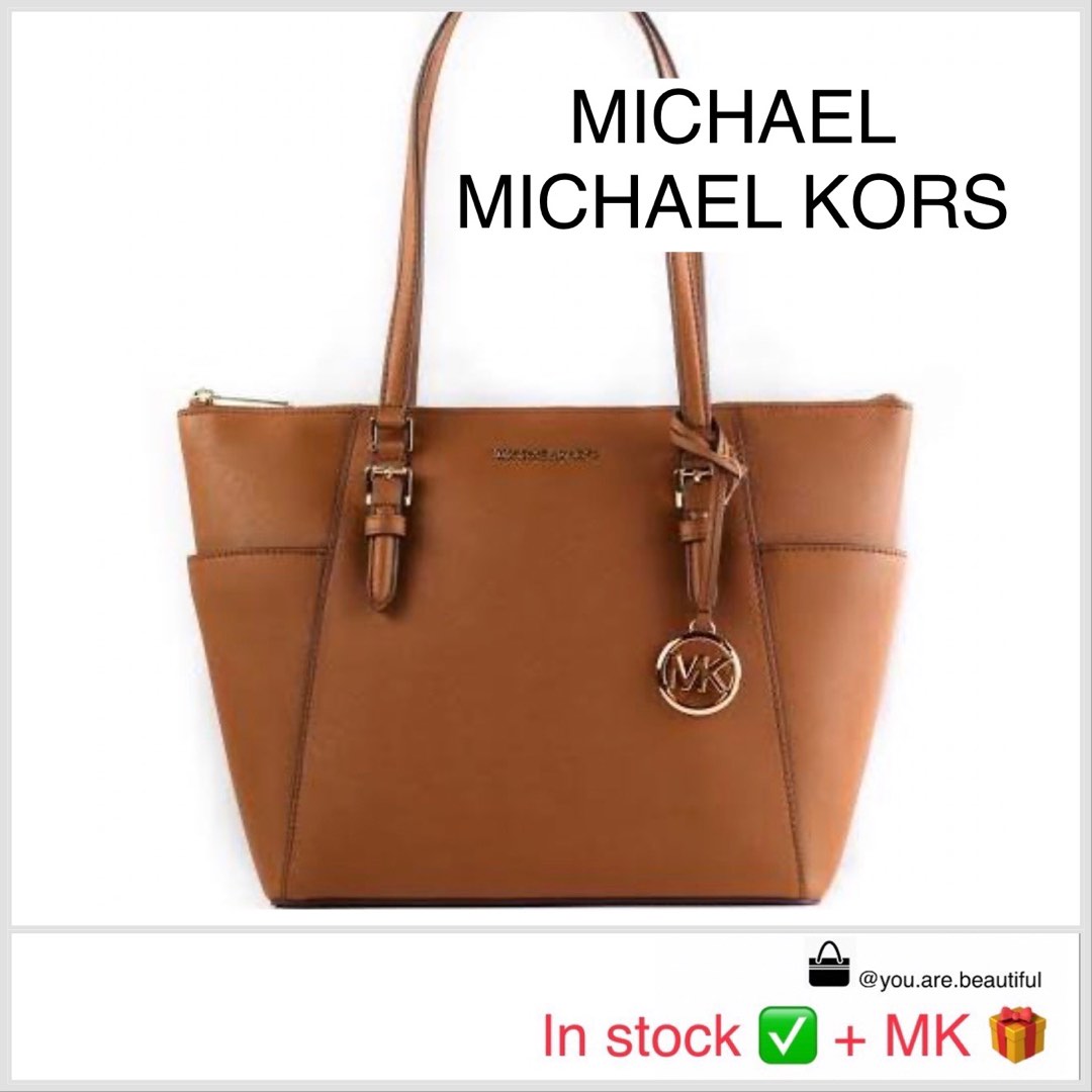 MICHAEL KORS CHARLOTTE LARGE TOP ZIP TOTE, Luxury, Bags & Wallets on  Carousell