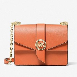New Michael Kors Greenwich Convertible Leather Shoulder Bag royal pink bag