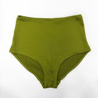 Monki Green High Waist Bikini Bottom