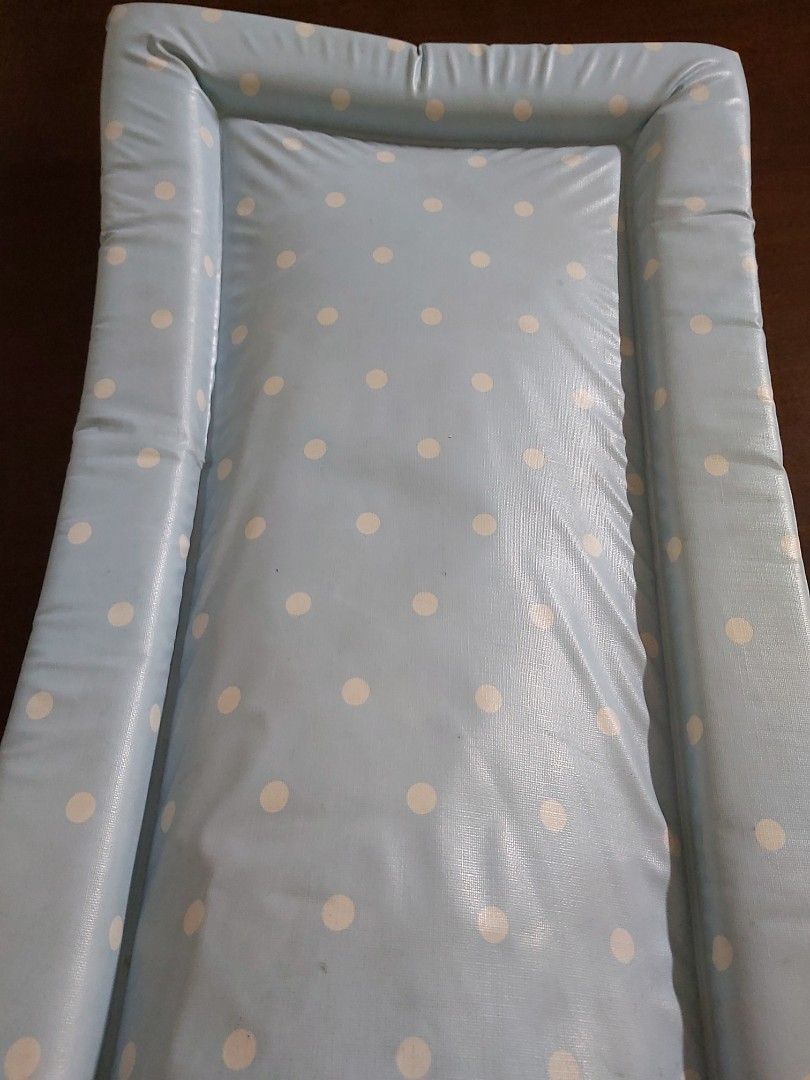 Mothercare changing mat preloved (Category: Changing Mats & Accessories) located in Del Monte. Submitted by littlefonsy (Listing ID 1222366216, Image 2). Description: Mothercare baby changing mat light blue. The end sides are cracking but still usable maybe can be iron heated to fix the ends. Please manage your expectations this is a preloved. Free for my buyers buying 500 and up..
