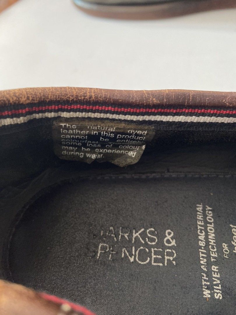M S Leather boat shoes