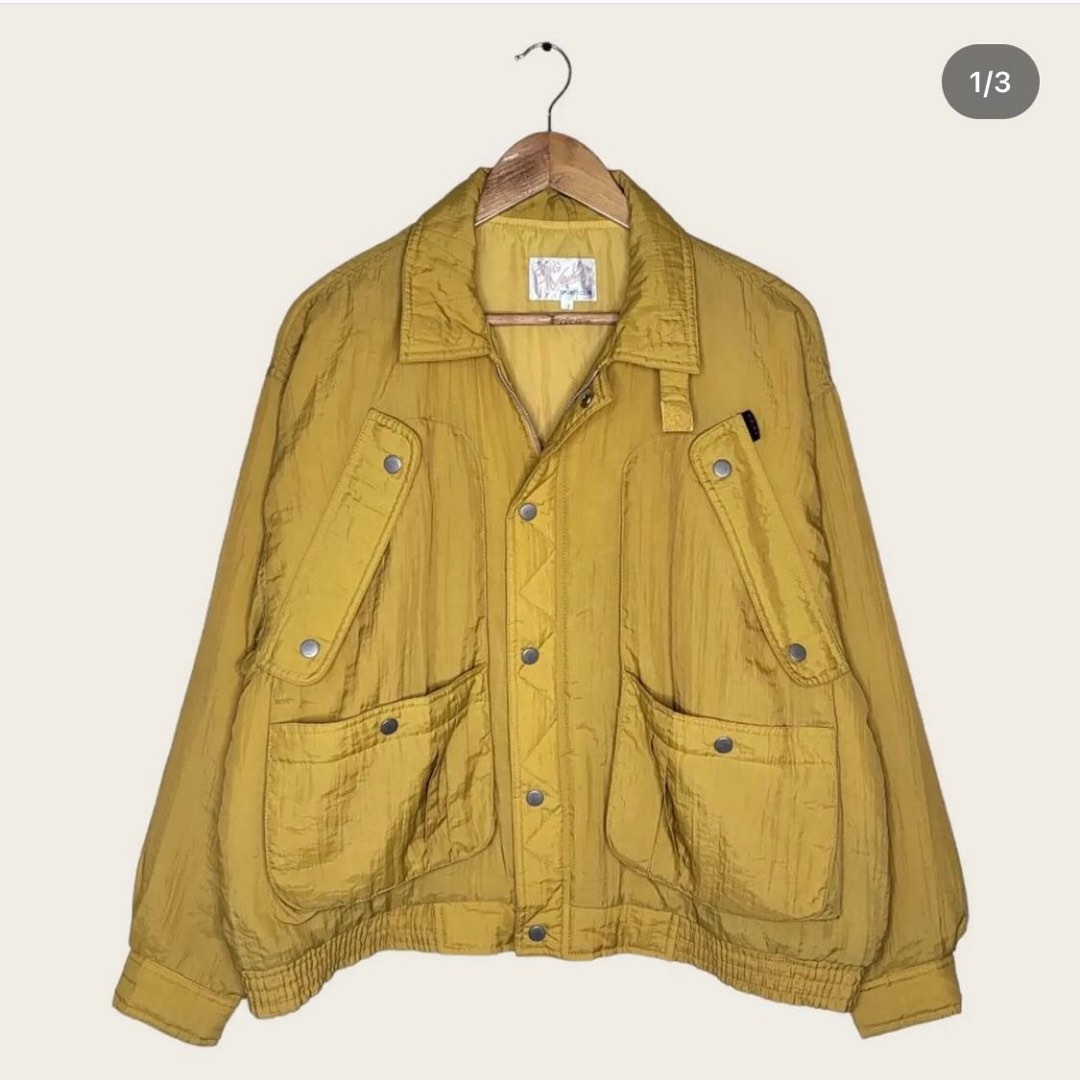 Mustard Moto Bomber Jacket on Carousell