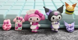 My Melody & Kuromi Server / Waitress Design Miniature Figurines Set