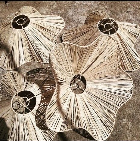 Native Hanging Lamps Decor Lighting Droplights (Category: Lighting) located in Quezon City. Submitted by dfabloveverything (Listing ID 1222281595, Image 2). Description: Made of Wired Metal Native Raffia Material Sizes: *20 inches diameter x 8" height - 950/each *22 inches diameter x 13" height - 1050/each Add 150 for 1meter electrical fixtures No Bulb Discount for 4pcs above DM to Order. We also accept customise size for this design #native #nat