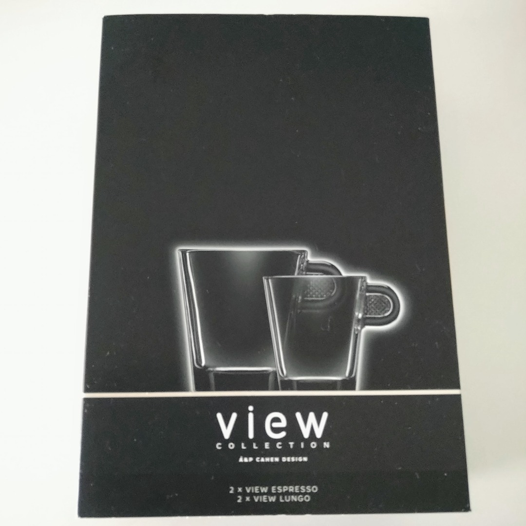 Nespresso View Collection 2 View Lungo Cups & 2 View Expresso Cups & 4  Saucers Box Set 