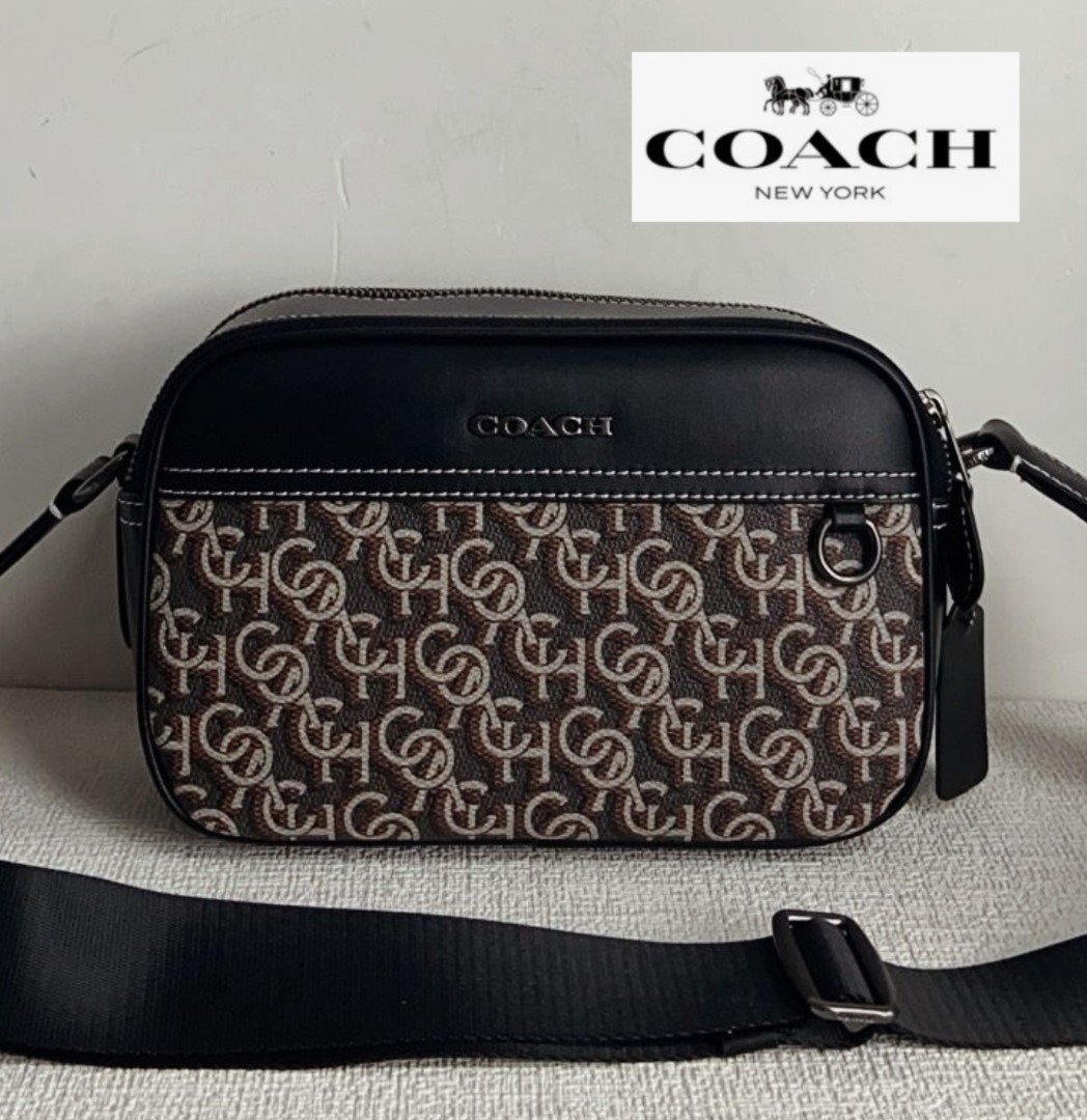 New Coach Original Graham Crossbody With Brown Coach Monogram