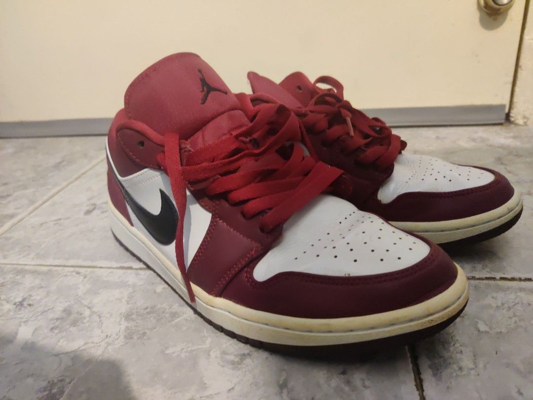 Nike Air Jordan 1 Low "Noble Red", Men's Fashion, Footwear, Sneakers on