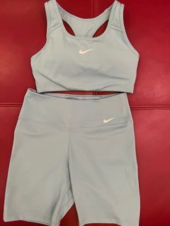 Nike bra + shorts blue set