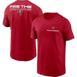 Nike Men's Red Tampa Bay Buccaneers Fire the  Cannons  T-Shirt