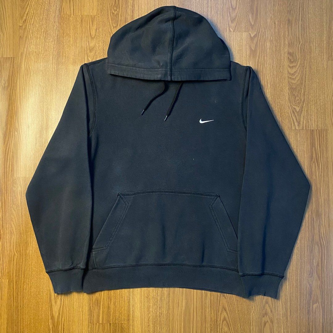 Nike mini swoosh hoodie oatmeal clearance