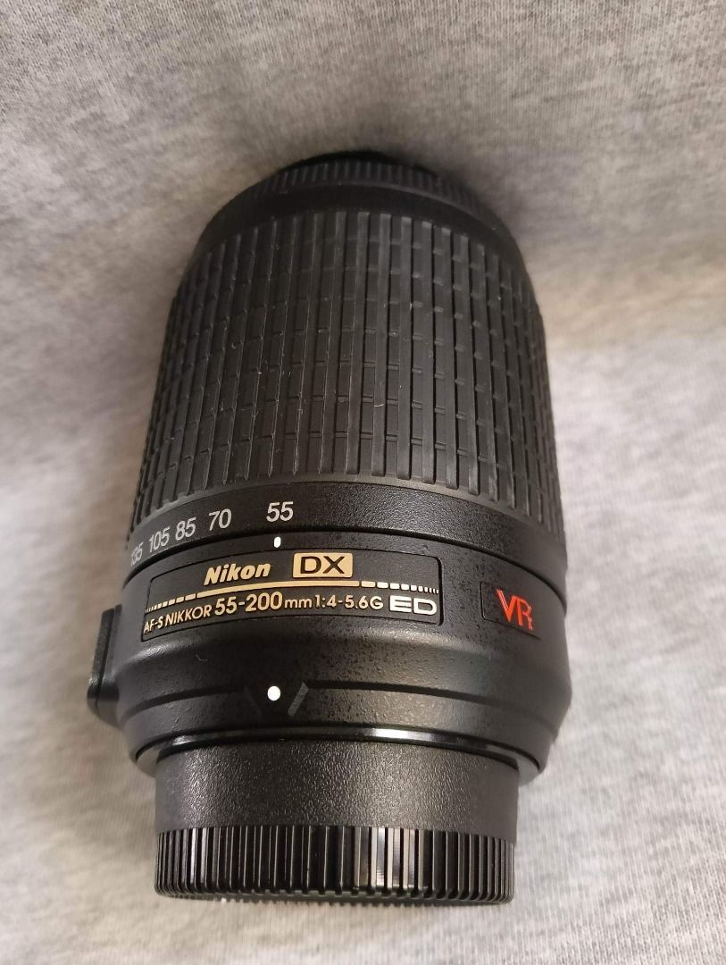 Nikon 55-200mm ED VR (Category: Lens & Kits) located in Bato. Submitted by marielglr (Listing ID 1222407858, Image 3). Description: Almost no, extra lense. As pictured. No box Compatible-- Nikone D3200, D3300, D3400, D3500, D500,D5000, D5200, D5300, D5500, D5600, D7100, D7200, D750, D7500, D90 or among any other Nikon DSLR compability..