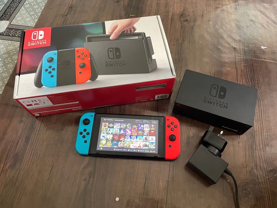 nintendo switch v1 unpatched jailbreak 128gb, Video Gaming, Video Game