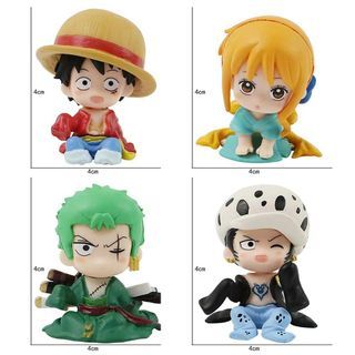 One Piece Figurines / Cake Toppers Set (4 Pcs a Set)