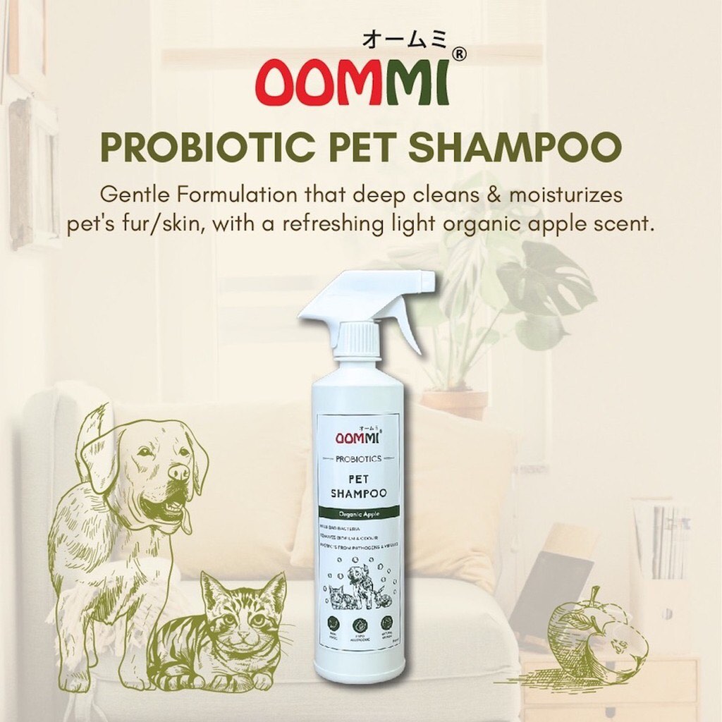 Oommi Hypoallergenic Pet Shampoo For Pets With Sensitive Skin Yeast