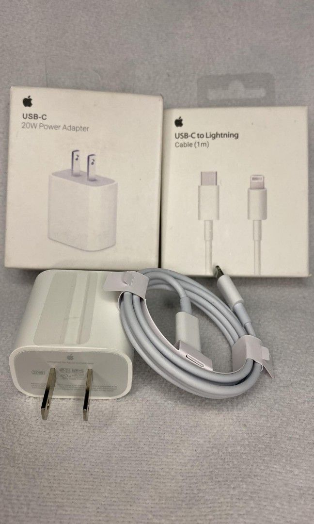 ORIGINAL IPHONE CHARGER 20W ADAPTER AND TYPEC TO LIGHTNING CABLE FAST