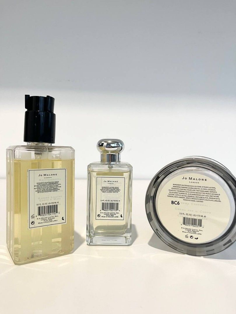 ORIGINAL JO MALONE WILD BLUEBELL BODY AND HAND WASH 3IN1 SET, Beauty