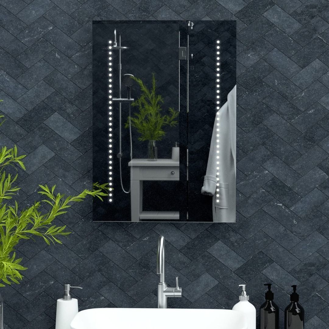 Pebble Grey™ Tannon Illuminated LED Bathroom Mirror with Heated Demister  Mirror Pad | Motion Sensor Switch | 600 x 800 | IP44 Rated, Furniture u0026  Home Living, Home Decor, Mirrors on Carousell