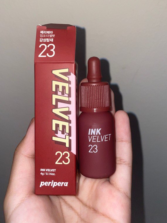 peripera lip tint ink velvet 23, Beauty & Personal Care, Face, Makeup