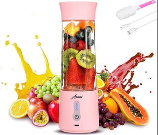  Portable Blender, 600ML Personal Blender for Smoothies and  Shakes Mini Blender USB Rechargeable, Two Blend Modes, 20 oz Handheld  Blender with 6 Ultra-sharp Blades for Travel, Office and Sports: Home 
