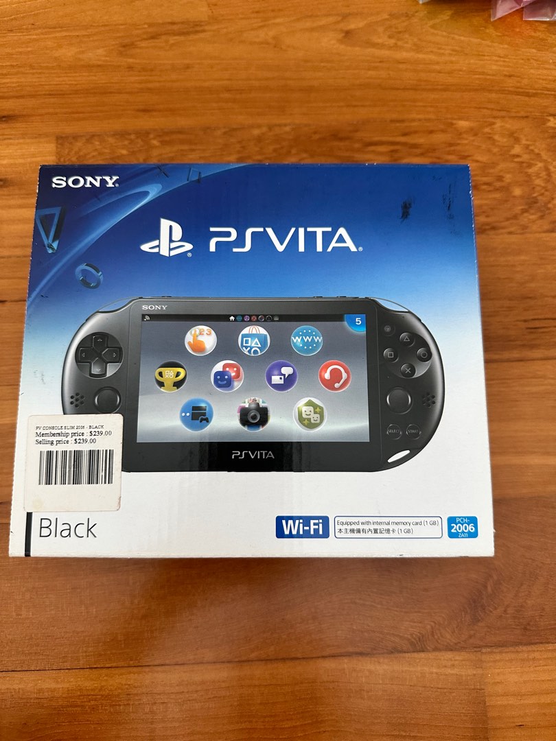 Ps Vita Slim Console Black Full Boxed Set PSVita Playstation, Video