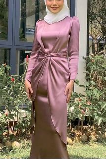 Qiszar Clara Wrap Dress Bubblegum Purple S