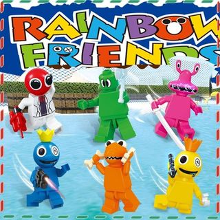 8pcs Roblox Rainbow Friends Building Blocks Toy Figures Kids Gifts