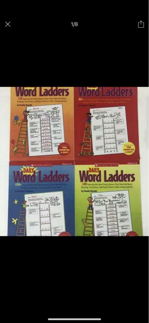 Scholastic word ladders set, Hobbies & Toys, Books & Magazines
